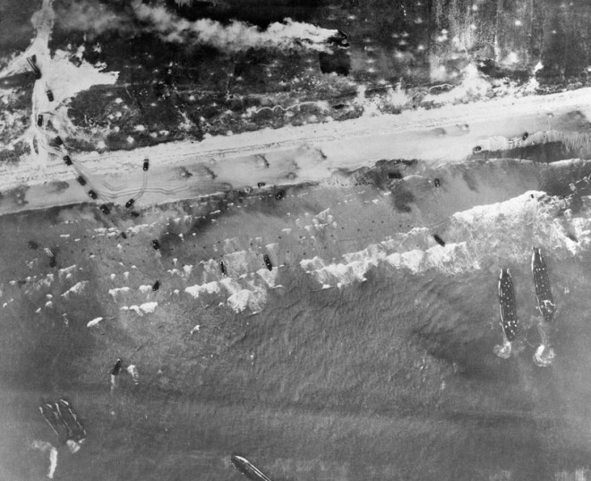 Allies Storm Normandy Beach