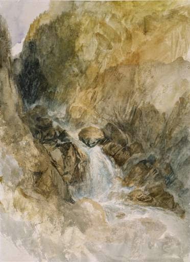 The Waterfall in the Gorge of Pre St Didier, from near the Thermal Spring 1836 Joseph Mallord William Turner 1775-1851 Harrow School, Old Speech Room Gallery http://www.tate.org.uk/art/work/TW0302
